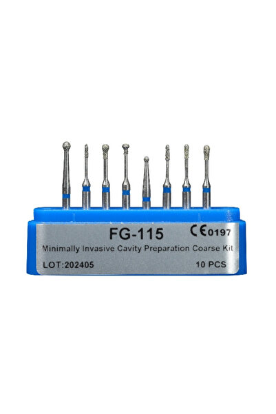 choice2 FG115 Dental Diamond FG Burs Drills Set Dentist High Speed Handpiece ...