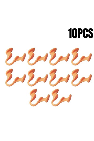 Choice1 مشبك أنف برتقالي اللون، 10 قطع (2/4/6/8/10 قطع)، مضاد للشخير، موسع أن...