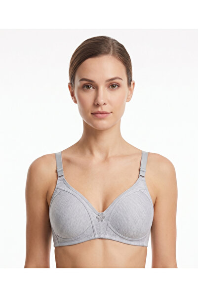 Ebru Unwired Combed Cotton Gathering Bra
