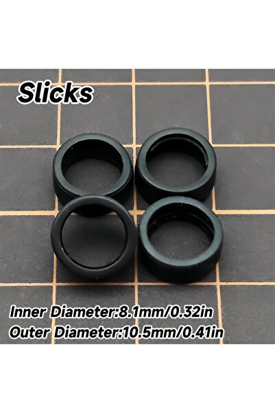 Choice26 slicks A X4 Kicarmod 1/64 Model Car ABS Wheels with Tire Brake Disc ...