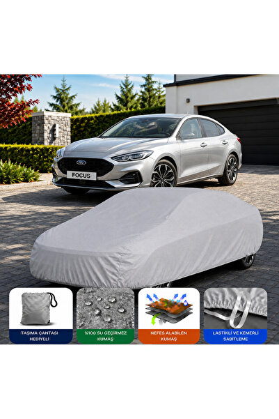 COCEM Ford Focus Sedan Premium Araç Brandası Su Geçirmez UV Korumalı Tam Koru...