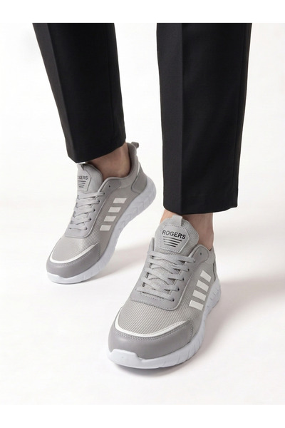 Nstil Casual Men's Sneakers Mesh Lace-up Comfortable Flexible Stitching Detai...