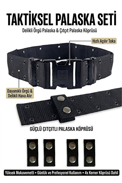 a+ aksoy tactical Black Knitted Palaska and 4 Palaska Bridges