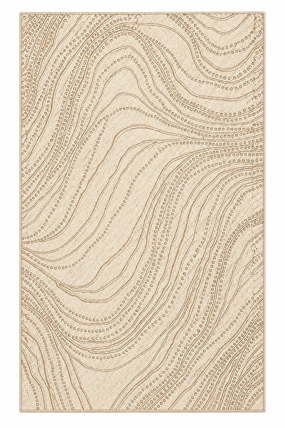 Rugs Modern Halı Rugs Modern Dora Dalgalı Çizgiler Topografik Desen Organik D...