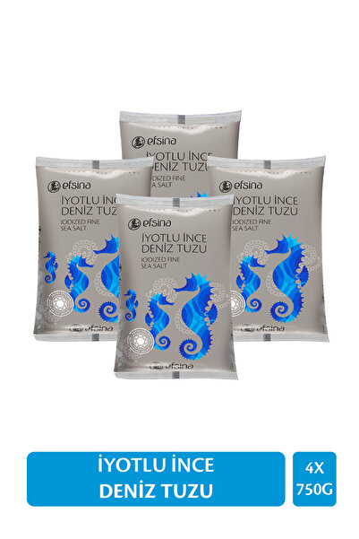 Efsina 750 GR İYOTLU İNCE DENİZ TUZU