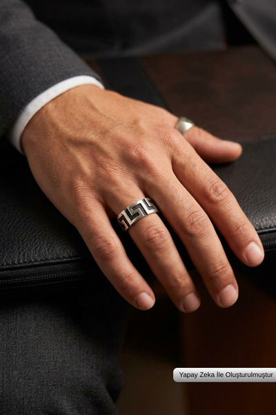 Begondio Special Design Masculine Adjustable Men's Ring