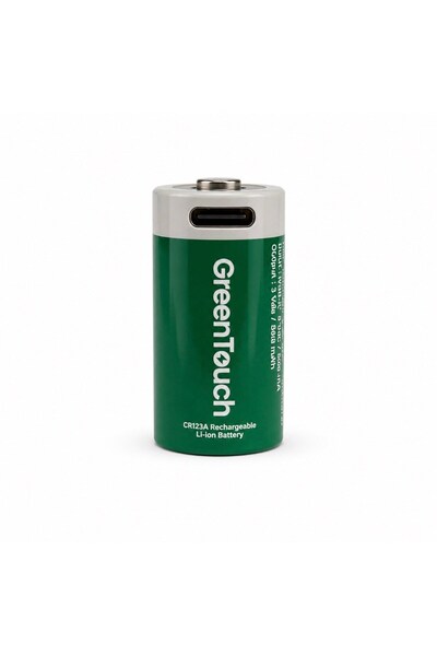 greentouch CR123A USB-C Şarj Edilebilir Pil — 4'lü