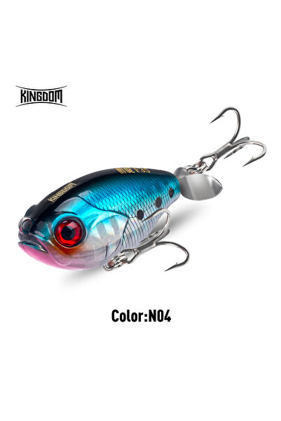 Choice KINGDOM N04 Kingdom Propeller Topwater Popper Fishing Lure 35mm 5.4g W...