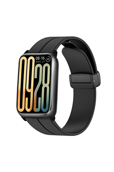 Choice9 Mi Band 9Pro 8Pro Black Silicone Strap For Mi Band 8 9 Pro Smart Watc...