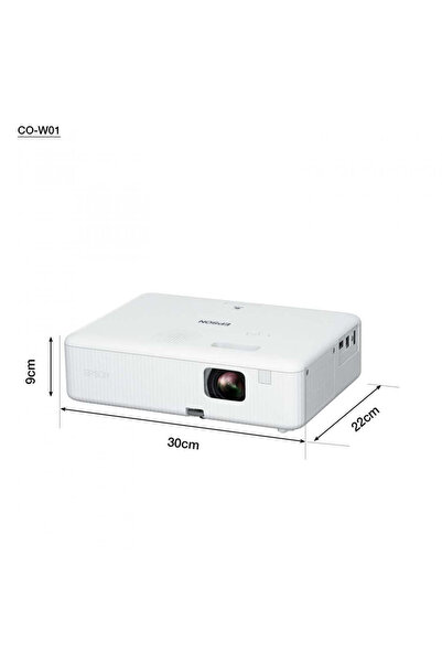 EPSON Videoproiector CO-W01, 3LCD, HD, 3000 lumeni, Alb