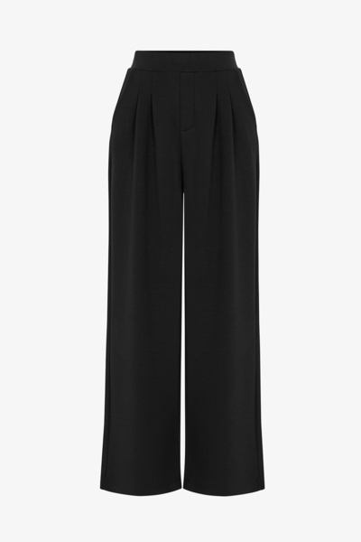 Penti Black High Waist Pleated Wide Leg Pants