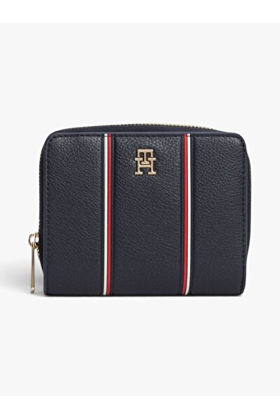 Tommy Hilfiger TH ICON MED ZA W/FLAP CORP Damen-Geldbörse in Blau - AW0AW18653