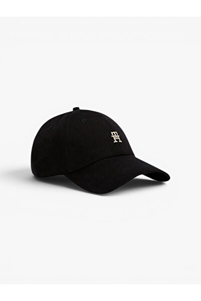 Tommy Hilfiger TH ELEVATED CHIC CAP Kadın Siyah Şapka - AW0AW17631