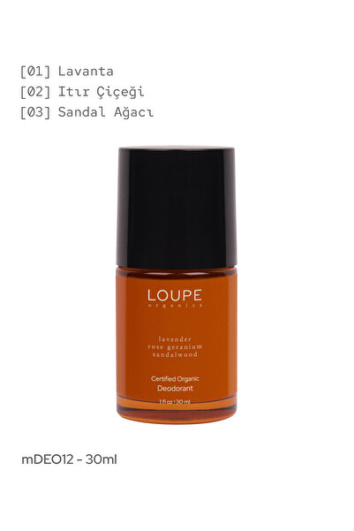Loupe Organics mDeo12 30 ml | Bioaktif Deodorant. Sertifikalı Organik. %100 D...
