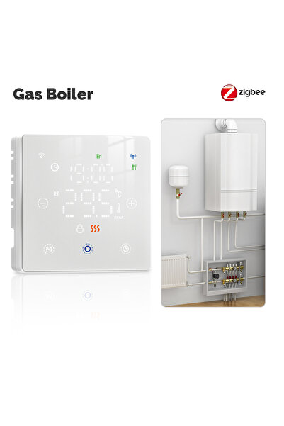 choice2 ثيرموستات MOES ZigBee أبيض اللون، متوافق مع Tuya WiFi/ZigBee، متوافق ...