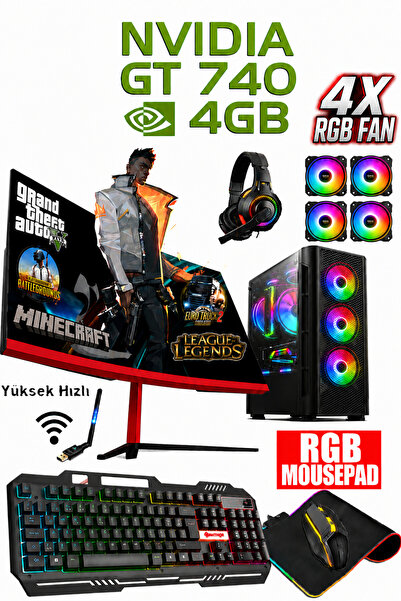 Dmc N177x I5 3470,16GB RAM,256GB SSD,4GB NVİDİA GEFORCE GT740 ,24''Curved Oyu...