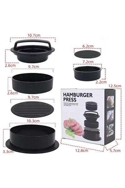 Choice S 1 pcs set C Round Hamburger Burger Press Beef Grill Food-Grade ABS H...