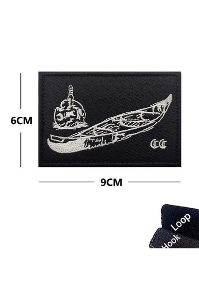 Choice3 01 FOG Forward Observation Canoe,Skull,Blackbeard Edward Embroidered ...