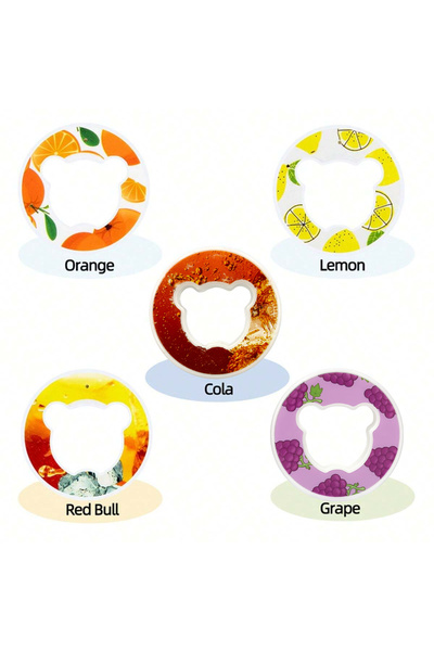 Choice Bear 5pcs B 7/5pcs Bear Fruit Drink Flavor Flavor Pod Creative 0 Sugar...