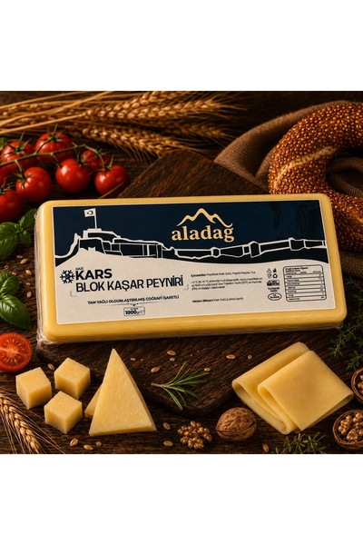 ALADAĞ Kars Blok Kaşar Peyniri 1KG