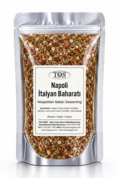 TOS The Organic Spices Napoli İtalyan Baharatı 100 gr Napoli Italian Spice Bl...