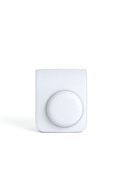 Choice White PU Leather Soft Protective Case for Instax Mini 12 Camera with S...