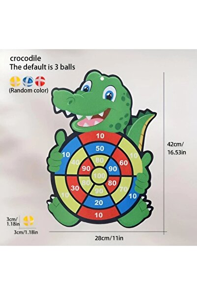 LOOFI Children's Toy Throwing Board - Sticky Ball Target - Dinosaur