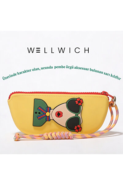 wellwich Silikon Kalemlik ve Gözlük Kılıfı Çok Amaçlı Fermuarlı Organizer Sar...