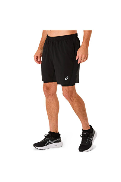 Asics CORE 2N1 7IN SHORT 2011D215-001 Μαύρο