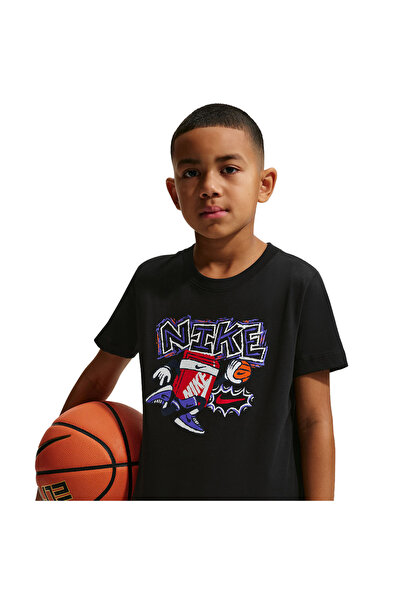 Nike K NSW TEE BOXY HOOPS IM9532-010 Μαύρο