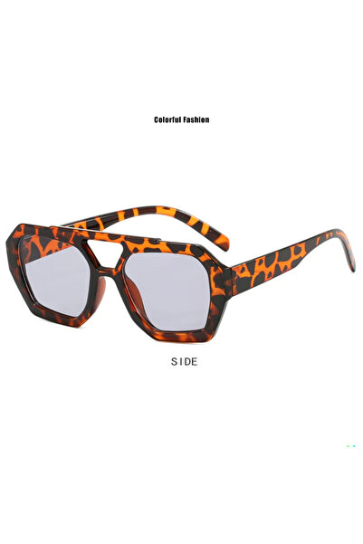 Choice leopard 1 Irregular Sunglasses, New European and American Instagram In...