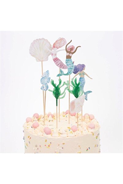 Meri Meri - Mermaid Cake Toppers - Deniz Kızı Pasta Süsleri
