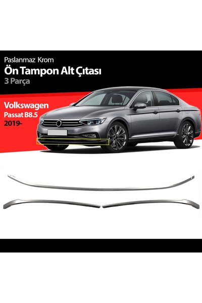 Volkswagen Passat B8.5 Ön Tampon Alt Çıtası Kromu 2019 Sonrası