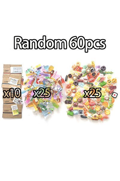 Choice 60PCS Mini Express Box Mini Food and Beverage Set - Plastic Toys Kitch...