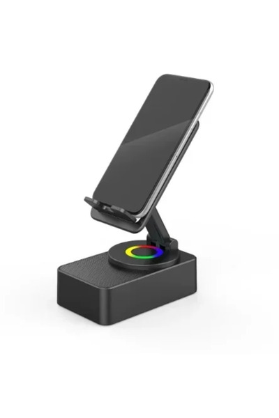 Vikefon A Wireless Bluetooth Speaker 5-in-1 Desktop Mobile Phone Holder Porta...