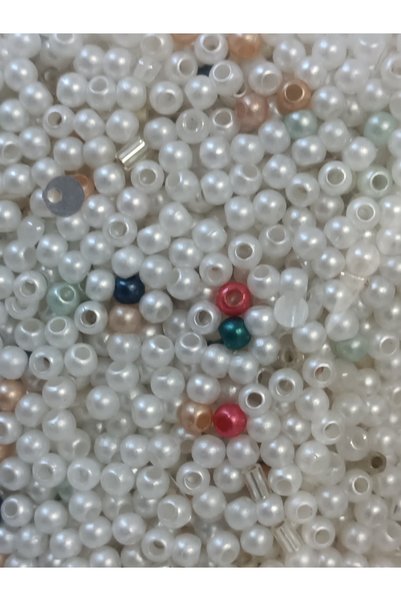 Generic Brand Elegant Pearl Mix 4 mm Mixed Pearl Beads 150 Gr Jewelry Making Needlework Embroidery Necklace Bracelet Hobby Material