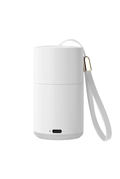 Choice White Mini Inflator Pump Light Inflate Deflate Portable Electric Air P...