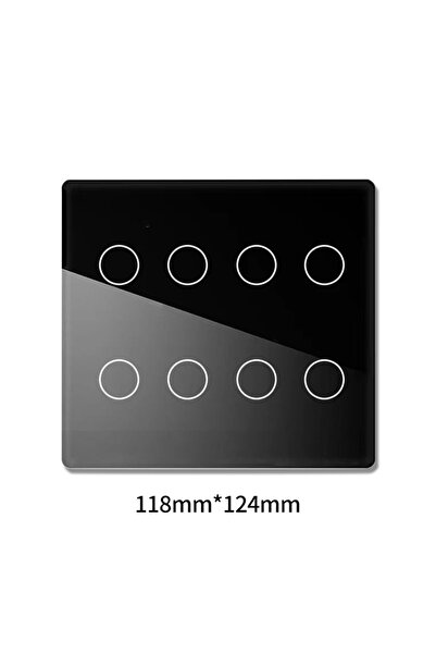 Choice 8 Gang Black 4/6/8 Gang Smart Wifi 4x4 Touch Panel Brazil Light Switch...