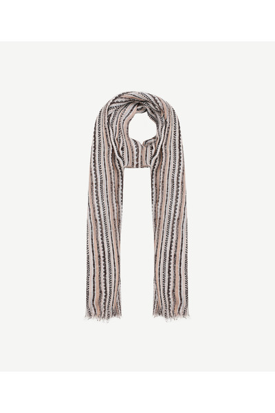 Yargıcı Tensel Blended Striped Shawl