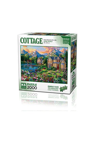 Ks Games Puzzle 2000 Pieces Cozy House By The Lake 22522