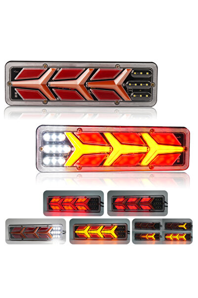 Choice1 pair 2X 12/24V Truck Tail Light Waterproof Shockproof LED Running Wat...