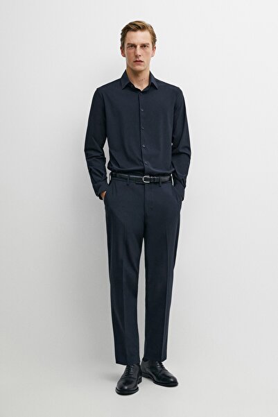 Massimo Dutti Esnek slim fit gömlek