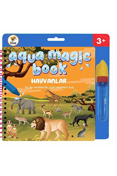 Lino Boyama Kitabı Aqua Magic Book Hayvanlar Sihirli Tfl-1008
