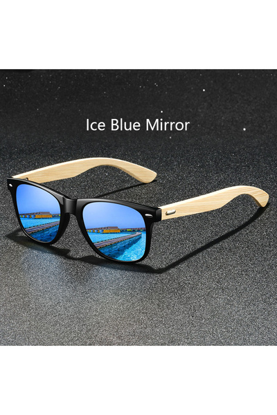 Choice6 IceBlueMirror Fashion Classic Square Sunglasses Men Women Driving Fis...