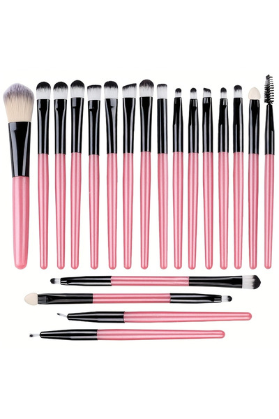 Choice15 20PK-B 20Pcs Makeup Brush Set Eyeshadow Eyeliner Brushes Foundation ...