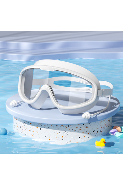 Choice White Kids Swimming Goggles Big Frame HD View Anti-fog Waterproof Chil...
