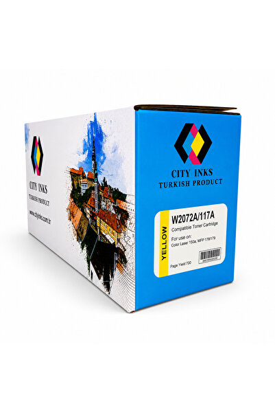 City Inks Turkish City Ink compatible HP 117A Yellow Ink – W207...