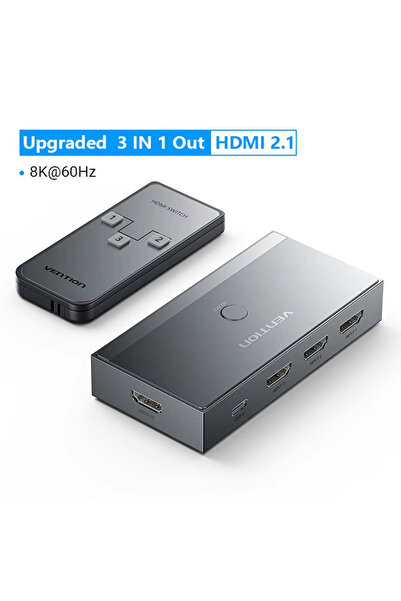 Choice HDMI Switcher 8K 60Hz 3 in 1 out Vention 8K HDMI 2.1 Switcher 8K 60Hz ...