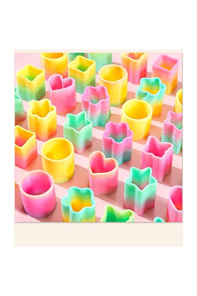 Choice 12PCS 12-36Pcs Fun Rainbow Spring Toy Mini Plastic Coil Spring Toy Goo...