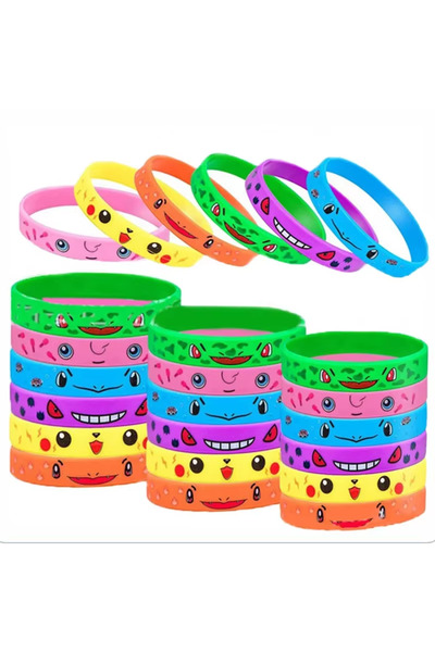 Choice3 24pcs B 12pcs Pokemon Bracelet Anime Pikachu Charmander Children Cart...